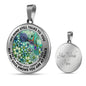 AG2208080 My Mind Still Talks To You Hummingbirds Flower Luxury Necklace with Back Engraving