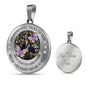 My Mind Still Talks To You Purple Butterflies Titan Tree Of Life SP1909008 Luxury Necklace with Back Engraving