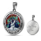 AG2008055 My Mind Still Talks To You Hummingbirds Rainbow Tree Of Life Luxury Necklace with Back Engraving