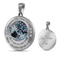 My Mind Still Talks To You Turquoise Butterflies Tree Of Life SP1909007 Luxury Necklace with Back Engraving