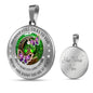 My Mind Still Talks To You Purple Butterflies Celtic Tree Of Life And Moon SP1909036 Luxury Necklace with Back Engraving