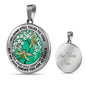 AG2508054 My Mind Still Talks To You Dragonflies Flower Luxury Necklace with Back Engraving