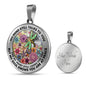 AG2208069 My Mind Still Talks To You Dragonflies Flower Luxury Necklace with Back Engraving