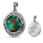 AG1308064 My Mind Still Talks To You Hummingbirds Tree Of Life Luxury Necklace with Back Engraving