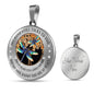 My Mind Still Talks To You Blue Dragonflies Wood Tree Of Life SP1909055 Luxury Necklace with Back Engraving