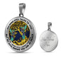 AG0408096 My Mind Still Talks To You Hummingbirds Gold Tree Of Life And Galaxy Luxury Necklace with Back Engraving
