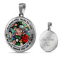 AG2608065 My Mind Still Talks To You Hummingbirds Flower Luxury Necklace with Back Engraving