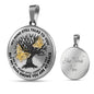 B0706022 My Mind Still Talks To You Blue Butterflies Luxury Necklace with Back Engraving
