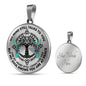 AG0608131 My Mind Still Talks To You Hummingbirds Black Celtic Knot Tree Of Life Luxury Necklace with Back Engraving