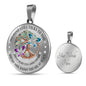 My Mind Still Talks To You Purple And Turquoise Butterflies Tree Of Life Craft SP1909047 Luxury Necklace with Back Engraving