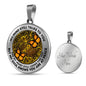 AG2208023 My Mind Still Talks To You Orange Monarch Butterflies Gold Tree Of Life Luxury Necklace with Back Engraving