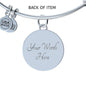 JL1807003 My Mind Still Talks To You Red Cardinals Golden Celtic Knot Paws And Galaxy Circle Adjustable Luxury Bangle with Back Engraving