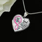 KT0082 Hummingbird God Has You In His Arms I Have You In My Heart Love Pink Infinity Heartbeat Heart Pendant Luxury Necklace with Back Engraving