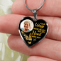 Golden Hummingbird Your Wings HNLVBC0025 Personalized Memorial Heart Pendant Necklace