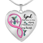 KT0082 Hummingbird God Has You In His Arms I Have You In My Heart Love Pink Infinity Heartbeat Heart Pendant Luxury Necklace with Back Engraving