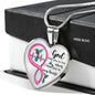 KT0082 Hummingbird God Has You In His Arms I Have You In My Heart Love Pink Infinity Heartbeat Heart Pendant Luxury Necklace with Back Engraving
