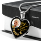 Golden Butterfly God Has You HNLVBC0025 Personalized Memorial Heart Pendant Necklace
