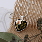 Golden Butterfly My Mind HNLVBC0025 Personalized Memorial Heart Pendant Necklace