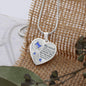 Blue Butterfly My Mind HNLVBC0005 Memorial Heart Pendant Necklace