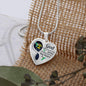 Hummingbird God Has You Memorial Heart Pendant Necklace HNLVBC0014