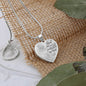 White Butterfly God Has You Memorial Heart Pendant Necklace HNLVBC0001
