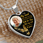 Golden Hummingbird My Mind HNLVBC0025 Personalized Memorial Heart Pendant Necklace