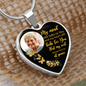 Golden Butterfly My Mind HNLVBC0025 Personalized Memorial Heart Pendant Necklace