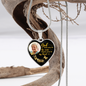 Golden Butterfly God Has You HNLVBC0025 Personalized Memorial Heart Pendant Necklace