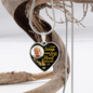 Golden Hummingbird Your Wings HNLVBC0025 Personalized Memorial Heart Pendant Necklace