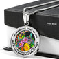 AG2908091 My Mind Still Talks To You Hummingbirds Flower Luxury Necklace with Back Engraving