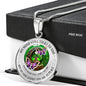 My Mind Still Talks To You Purple Butterflies Celtic Tree Of Life And Moon SP1909036 Luxury Necklace with Back Engraving