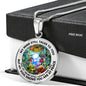 AG2208077 My Mind Still Talks To You Hummingbirds Flower Luxury Necklace with Back Engraving