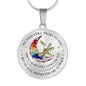 POLVSH0013 Dragonfly Moon Chakra My Mind Talks To You Luxury Necklace with Back Engraving
