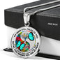 AG2108001 My Mind Still Talks To You Turquoise Butterflies Yin Yang Tree Of Life Luxury Necklace with Back Engraving