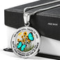 AG2508005 My Mind Still Talks To You Turquoise Butterflies Flower Luxury Necklace with Back Engraving