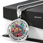 AG2208082 My Mind Still Talks To You Hummingbirds Flower Luxury Necklace with Back Engraving