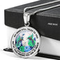 AG2208085 My Mind Still Talks To You Hummingbirds Flower Luxury Necklace with Back Engraving