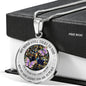 My Mind Still Talks To You Purple Butterflies Titan Tree Of Life SP1909008 Luxury Necklace with Back Engraving