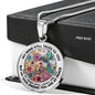 AG2208076 My Mind Still Talks To You Hummingbirds Flower Luxury Necklace with Back Engraving