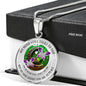 My Mind Still Talks To You Purple Butterflies Celtic Tree Of Life And Moon SP1909041 Luxury Necklace with Back Engraving