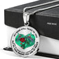 SP0109050 Mind Still Talks To You Hummingbirds Broken Heart And Rose Luxury Necklace with Back Engraving