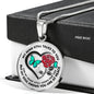 B0708076 My Mind Still Talks To You Green Butterflies Rose And Black Heart Shape Luxury Necklace with Back Engraving