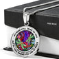 AG2608057 My Mind Still Talks To You Dragonflies Flower Luxury Necklace with Back Engraving