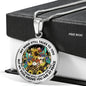 AG2908095 My Mind Still Talks To You Hummingbirds Flower Luxury Necklace with Back Engraving