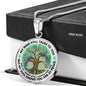 AG1308063 My Mind Still Talks To You Hummingbirds Tree Of Life Luxury Necklace with Back Engraving