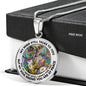 AG2908094 My Mind Still Talks To You Hummingbirds Flower Luxury Necklace with Back Engraving