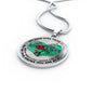 SP0109050 Mind Still Talks To You Hummingbirds Broken Heart And Rose Luxury Necklace with Back Engraving