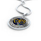 JL1807012 My Mind Still Talks To You Hummingbirds Golden Heart Paws And Galaxy Luxury Necklace with Back Engraving