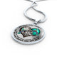 SP0109055 My Mind Still Talks To You Hummignbirds Broken Heart Luxury Necklace with Back Engraving