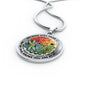 AG2408058 My Mind Still Talks To You Dragonflies Four Seasons Flower Luxury Necklace with Back Engraving